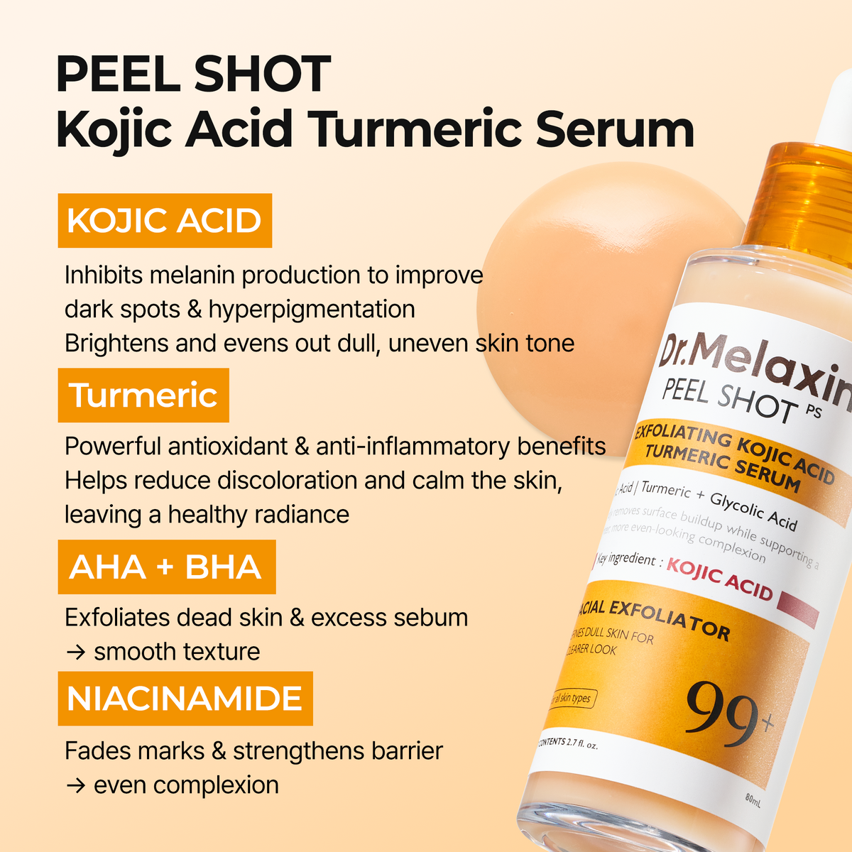 Peel Shot Kojic Acid Turmeric Serum - image 5